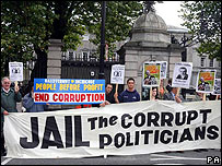 Click on image to see full-sized version People Before Profit Anti Corruption Protest October 2006