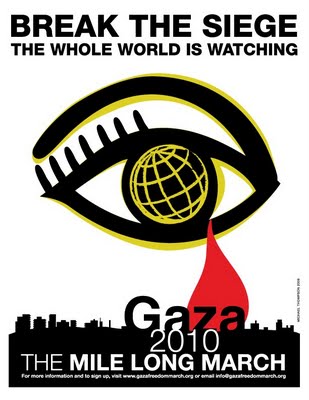 Click on image to see full-sized version Gaza Freedom March advertisment