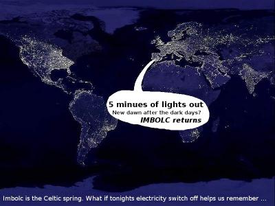 Imbolc�s 5 minutes electricity switch off...