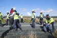 Garda� and IRMS work together to stop protesters