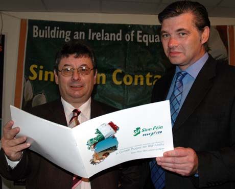 Click on image to see full-sized version Cllr Joe Reilly and Sean Gunning