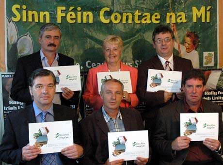 Click on image to see full-sized version L-R: Cllr Michael Gallagher, Cllr Anne Gibney, Cllr Joe Reilly, Mr. Sean Gunning, Cllr Connor Ferguson, Mr John Lynch.