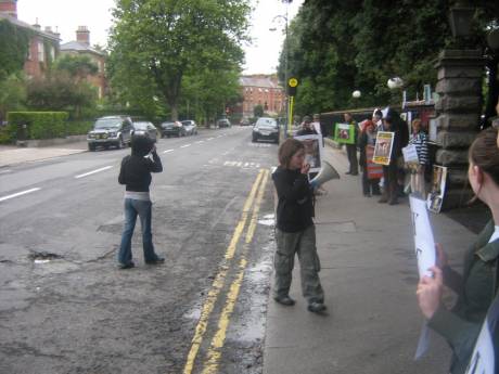 Click on image to see full-sized version outside the hotel