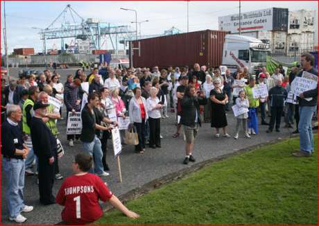 Richard Boyd Barrett (SWP) addressing the crowd.
