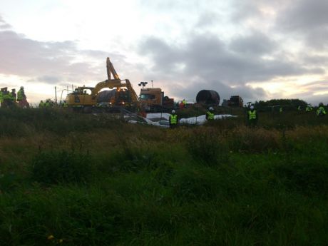 Diggers move in stone