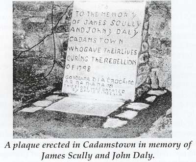 Click on image to see full-sized version 1798 memorial to Scully and Daly