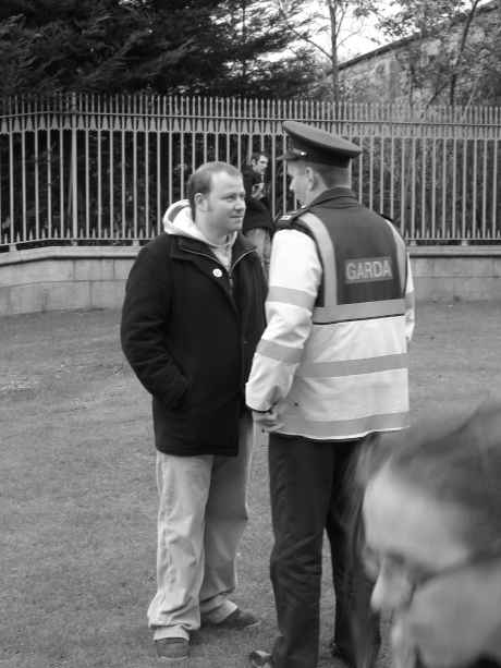 Look, it transpires your march has been infiltrated by members of Sinn F�in...