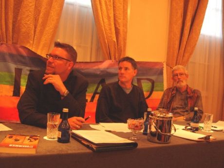 L-R: Jimmy Massey; Dominic Carroll (AWI), Prof. John Maguire (AWI)