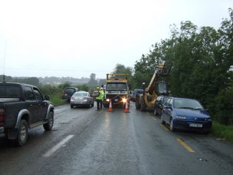 Traffic from Navan side