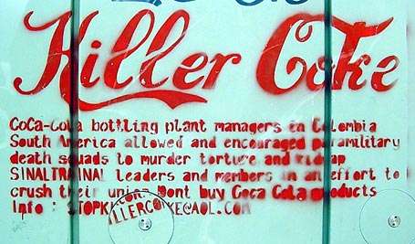 Anti Corporate Graffiti in Ringsend, Dublin.