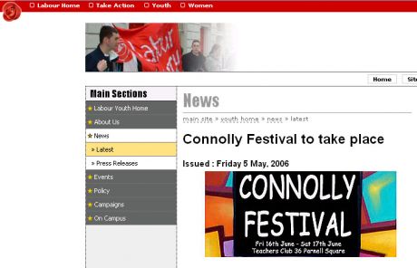 The Labour Party uses graffiti to promote their events