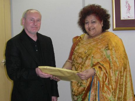 Ambassador Jana receives Letters from the Irish Public asking for a restoration of the ban to kill elephants