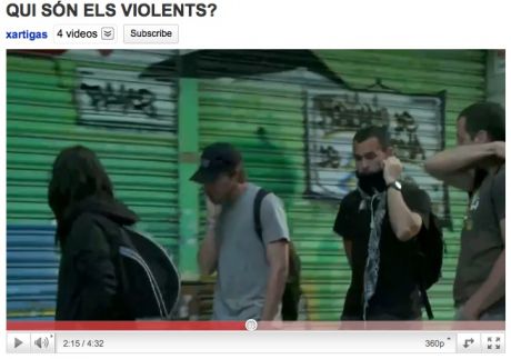 Click on image to see full-sized version This group is joined by their "fellow activists" who all seem to be talking into their hands (hidden mics)