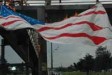 US Flag Burning on Bridge in Bogot�