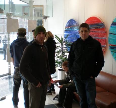 �ir�g� & WSM activists inside Shell HQ on Tuesday