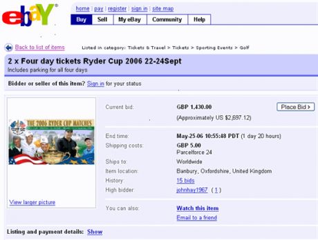 Click on image to see full-sized version Have that unncessary Kidney taken out now - tickets must be had