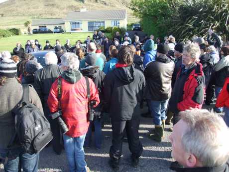 Click on image to see full-sized version Community & supporters gather