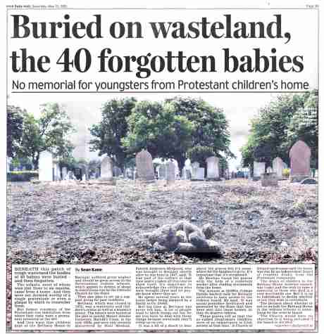 Click on image to see full-sized version Irish Daily Mail coverage 22 May 2010