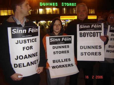 Click on image to see full-sized version a protest at Dunnes in 2006