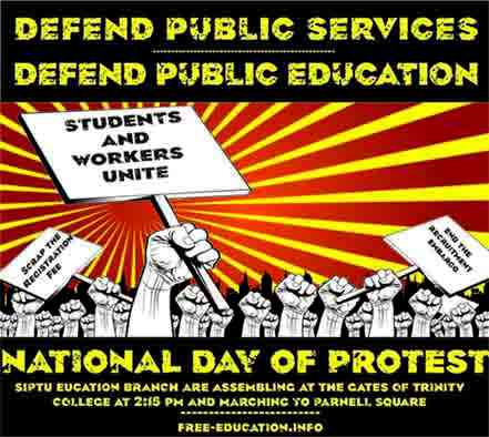 Click on image to see full-sized version students & staff unite to protect public services