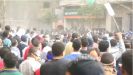 Screen shot from video of crowds in Cairo. 