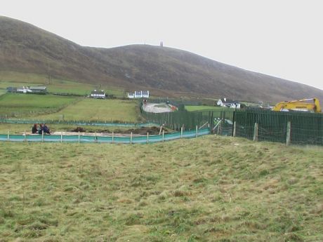 View from the bottom of the field