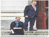 Big man protects little woman - Enda Kenny and Mairia Cahill (Irish Times front page 23 October 2014)