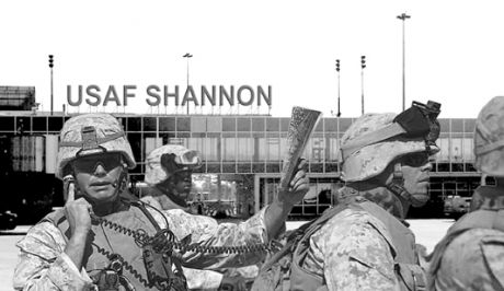Click on image to see full-sized version Passing through USAF base 'Shannon' - courtesy of Bertie Ahern