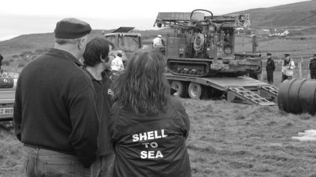 Clearing out the drilling equipment