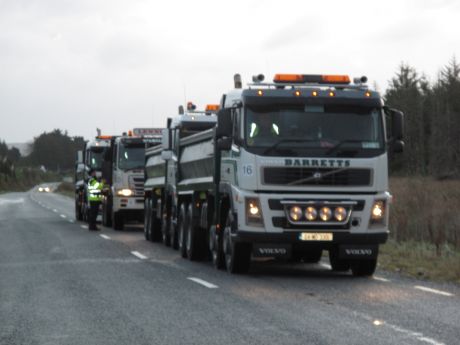 All Shell's trucks backed up