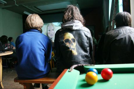 Click on image to see full-sized version Wednesday night is movie night