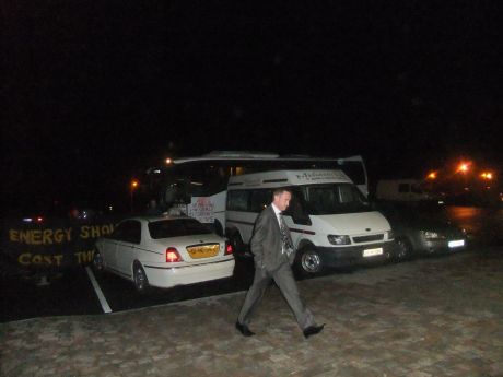Click on image to see full-sized version Gerry Campbell, project manager for Shell is not happy..