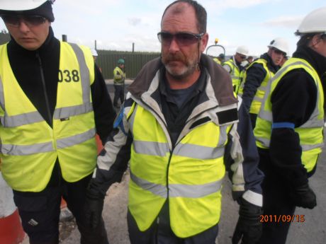 This IRMS team leader kicked someone in the back and then switched his ID badge when challenged